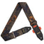 AMUMU Molten Gold Guitar Strap – Premium Woven Design with Leather Ends & Pick Holder - CO37P-BG